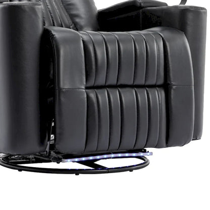 Fauteuil inclinable motorisé de cinéma maison multifonctionnel pivotant à 270°