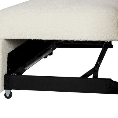 Canapé d'angle convertible avec pouf de rangement, canapé-lit pour salon