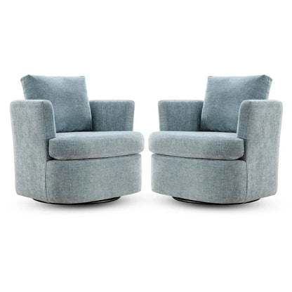 Fauteuils pivotants modernes Chenille pour salon