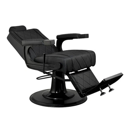 Fauteuil de Barbier Robuste Inclinable, Noir