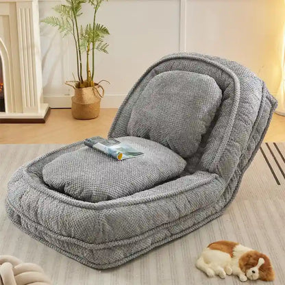 Canapé paresseux, 5 positions réglables, pour s'asseoir, dormir, plier, convient pour la chambre à coucher, le salon