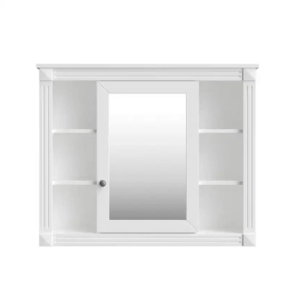 Armoire de salle de bain murale, Armoire à pharmacie, Armoire miroir murale avec 6 étagères ouvertes