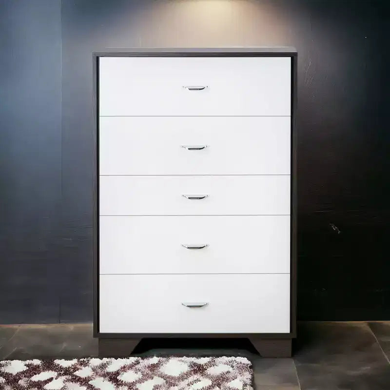 Commode blanche et espresso