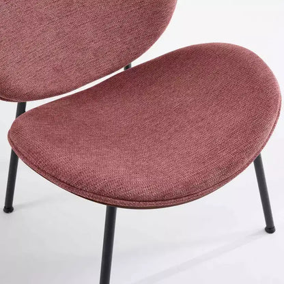 Chaise Coque Mid-Century Moderne - Piètement Tripode, Cuir Noir, Finition Noyer, Dossier Confortable
