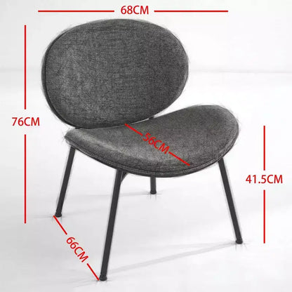 Chaise Coque Mid-Century Moderne - Piètement Tripode, Cuir Noir, Finition Noyer, Dossier Confortable