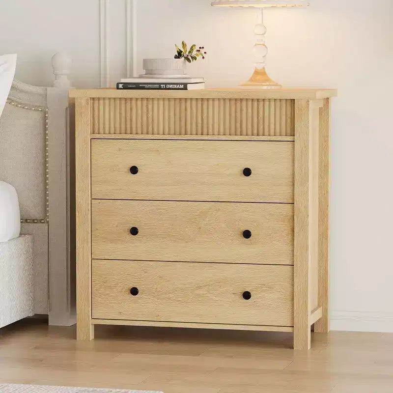 Commode de chevet à 3 tiroirs pour chambre à coucher,