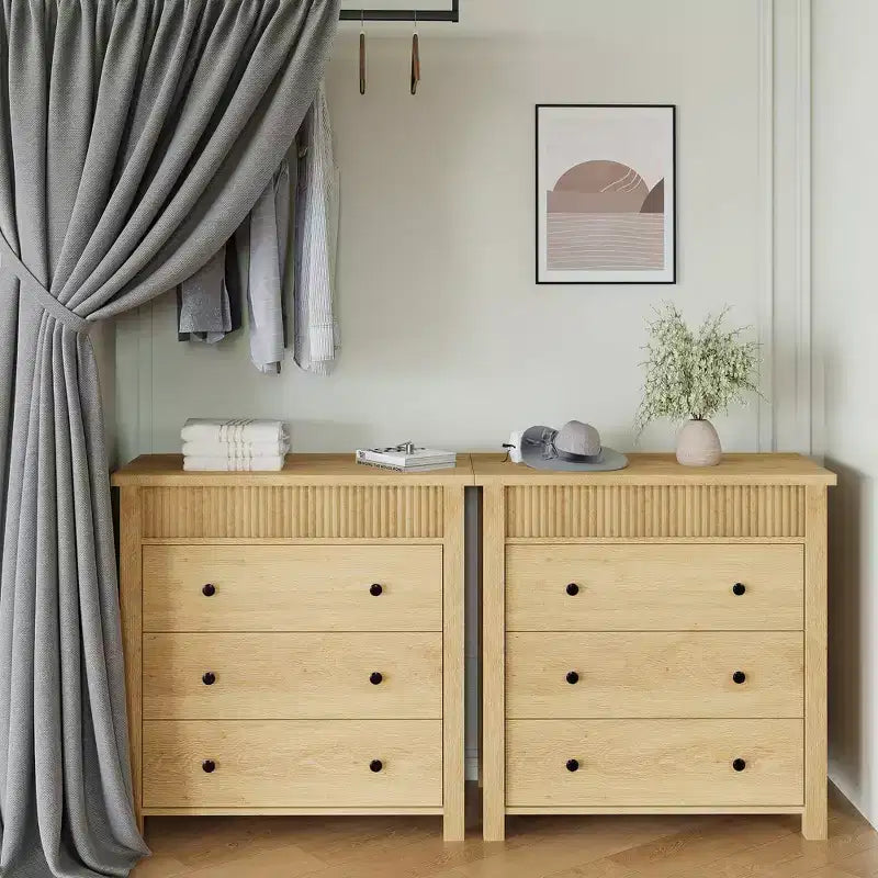 Commode de chevet à 3 tiroirs pour chambre à coucher,