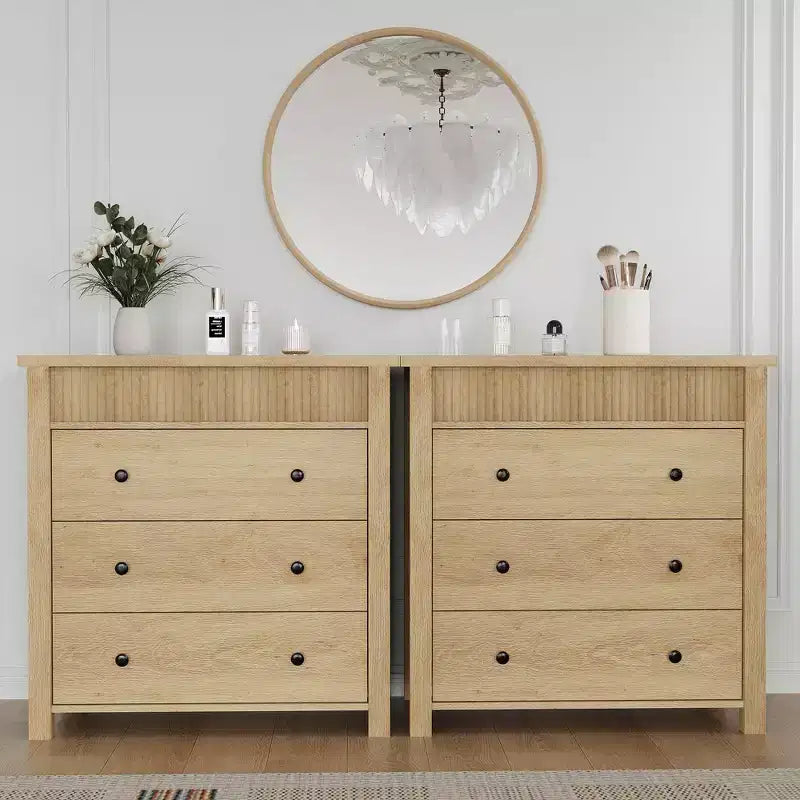 Commode de chevet à 3 tiroirs pour chambre à coucher,