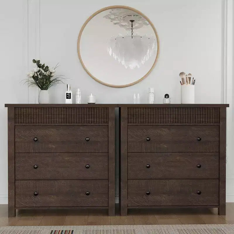 Commode de chevet à 3 tiroirs pour chambre à coucher,