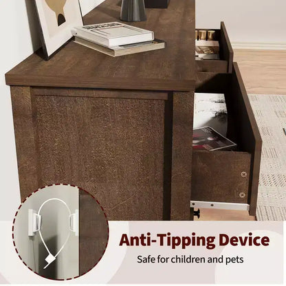 Commode de chevet à 3 tiroirs pour chambre à coucher,