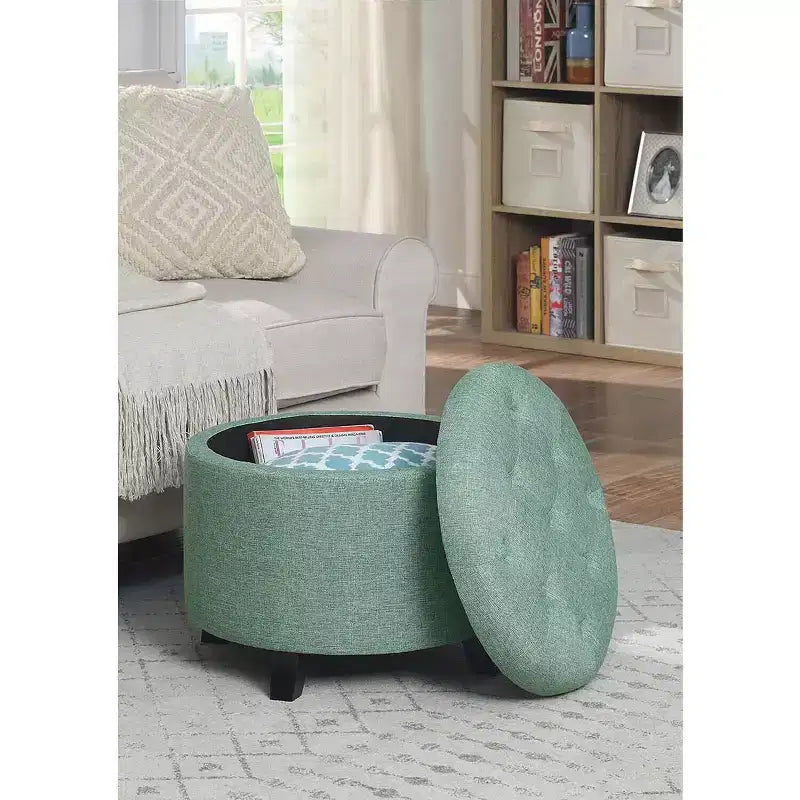 HomeStock Comfort Round Ottoman