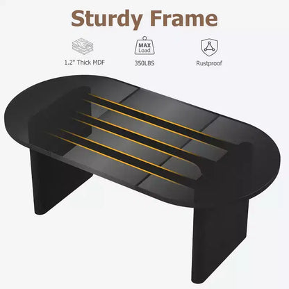Table à manger ovale de 1,80 m pour 6-8 personnes, grande table basse de ferme avec base en bois épaisse et robuste pour la cuisine, le salon, le bureau