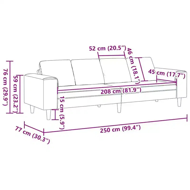 Canapé en tissu avec coussin en velours côtelé gris foncé - Gris foncé sans repose-pieds