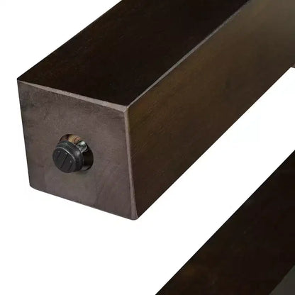 Console en bois massif avec rangement dissimulé et station de charge intégrée