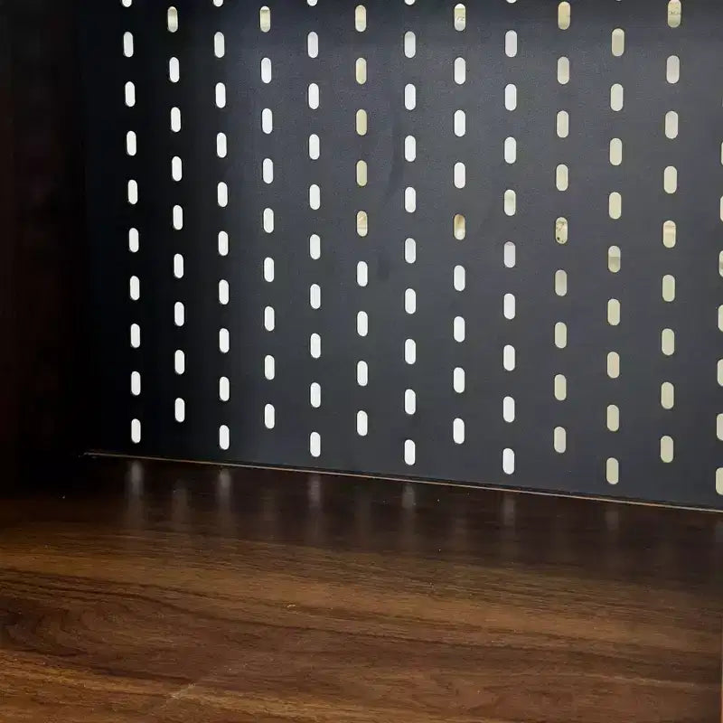 Bureau pliant avec meuble de rangement et étagères ouvertes pour bureau à domicile, Noyer