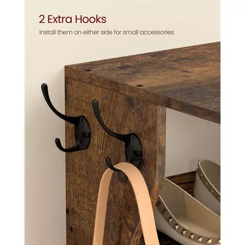 Meuble à chaussures vertical 7 niveaux, organisateur de chaussures étroit de 110 cm de haut avec 2 crochets et kit anti-basculement, étagère d'angle peu encombrante pour entrée ou chambre
