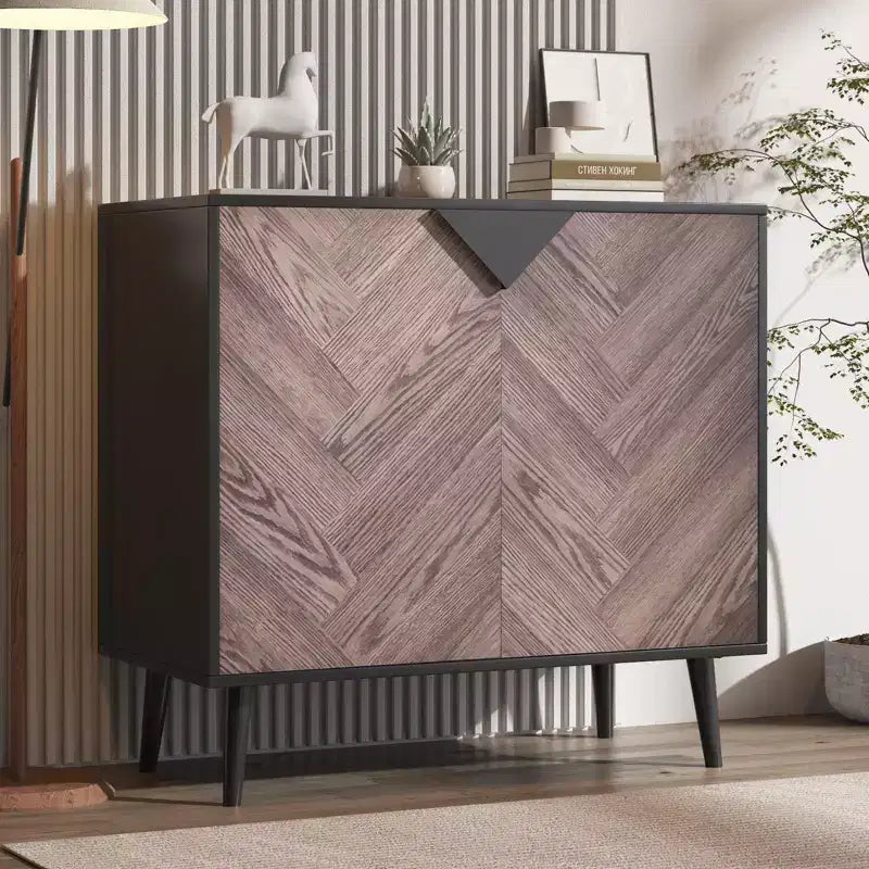 Meuble de rangement 80 cm avec étagère et portes, buffet moderne, armoire d'appoint autoportante pour salle à manger, salon ou entrée