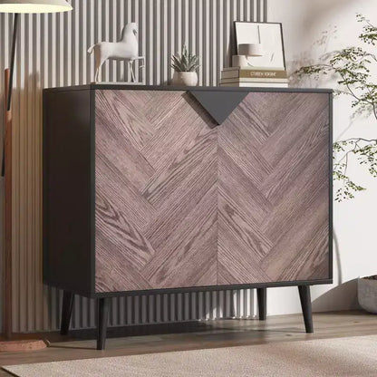 Meuble de rangement 80 cm avec étagère et portes, buffet moderne, armoire d'appoint autoportante pour salle à manger, salon ou entrée