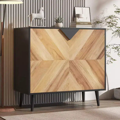 Meuble de rangement 80 cm avec étagère et portes, buffet moderne, armoire d'appoint autoportante pour salle à manger, salon ou entrée