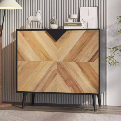 Meuble de rangement 80 cm avec étagère et portes, buffet moderne, armoire d'appoint autoportante pour salle à manger, salon ou entrée