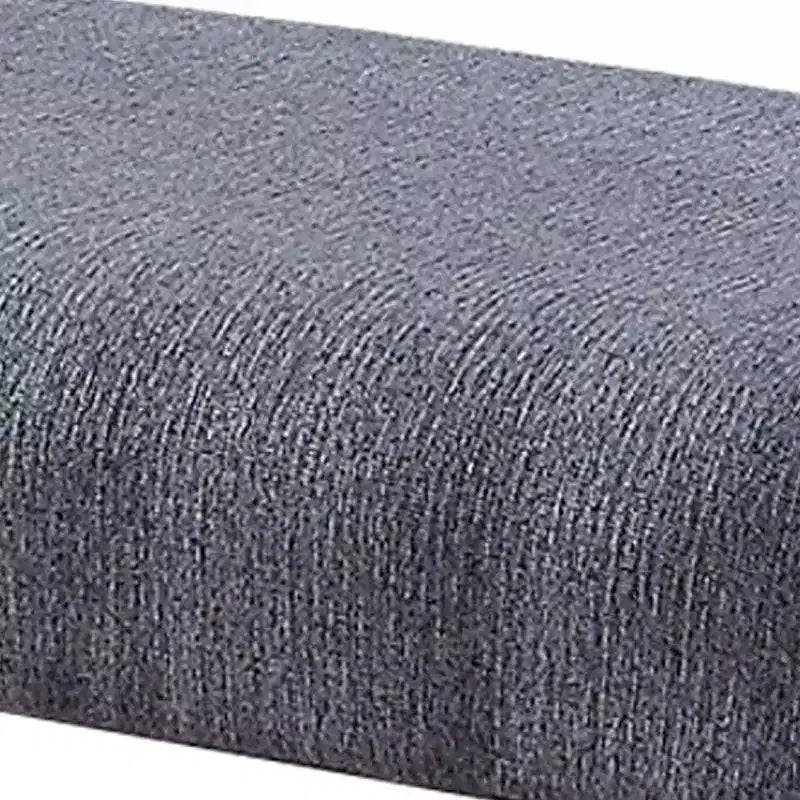 Banc de comptoir en tissu avec siège rembourré, marron et bleu