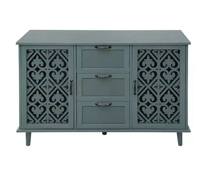 Meubles de rangement de cuisine avec 2 portes et 3 tiroirs, Buffet, Console pour salon, chambre, cuisine