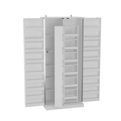 Organisateur de cuisine polyvalent : Meuble compact de 80 cm avec rangement intelligent