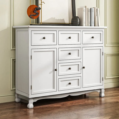 Meuble d'appoint rustique en bois marron pour salon