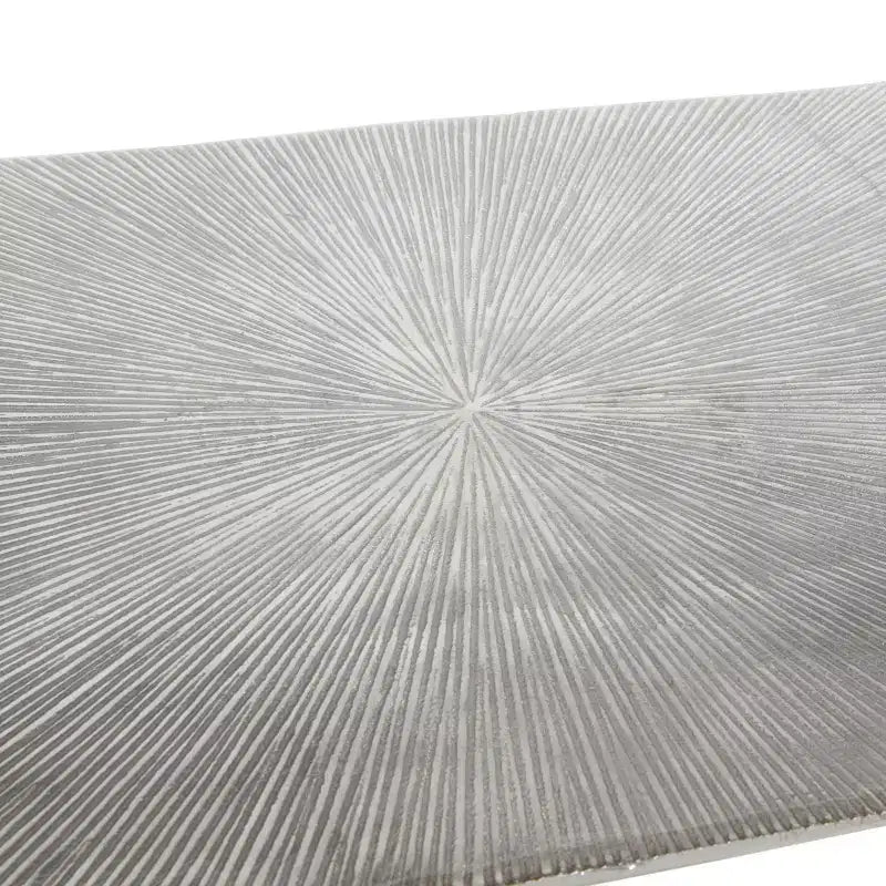Console en aluminium argenté Glam – Olivia & May : Robuste, aucun assemblage, utilisation intérieure