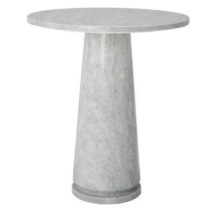 Table d'appoint ronde haute en marbre SAFAVIEH Couture Ghicu - 56 cm L x 53 cm P x 61 cm H - 21Wx21Dx24H