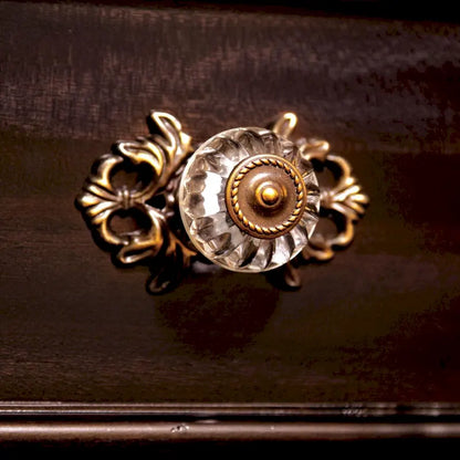 Commode traditionnelle à 9 tiroirs et miroir, 2 pièces