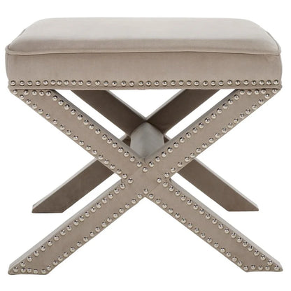 SAFAVIEH Shavonne Ottoman banc en X