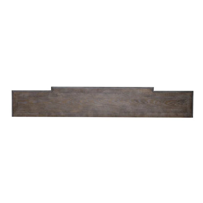 Console de hall 72 po blanc antique et écorce vieillie