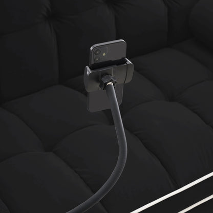 Canapé-lit convertible en velours 55'' 2 places avec lit gigogne, dossier inclinable, poches latérales et support de téléphone