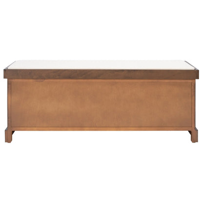 Banc de rangement SAFAVIEH Fiorello 3 tiroirs avec coussin - 47,3 L x 15 P x 19 H - 47Lx15Px19H