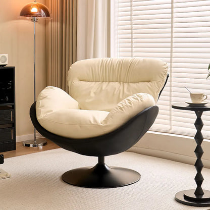 Fauteuil pivotant en cuir, moderne, simple et résistant aux chats