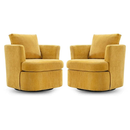 Fauteuils pivotants modernes Chenille pour salon