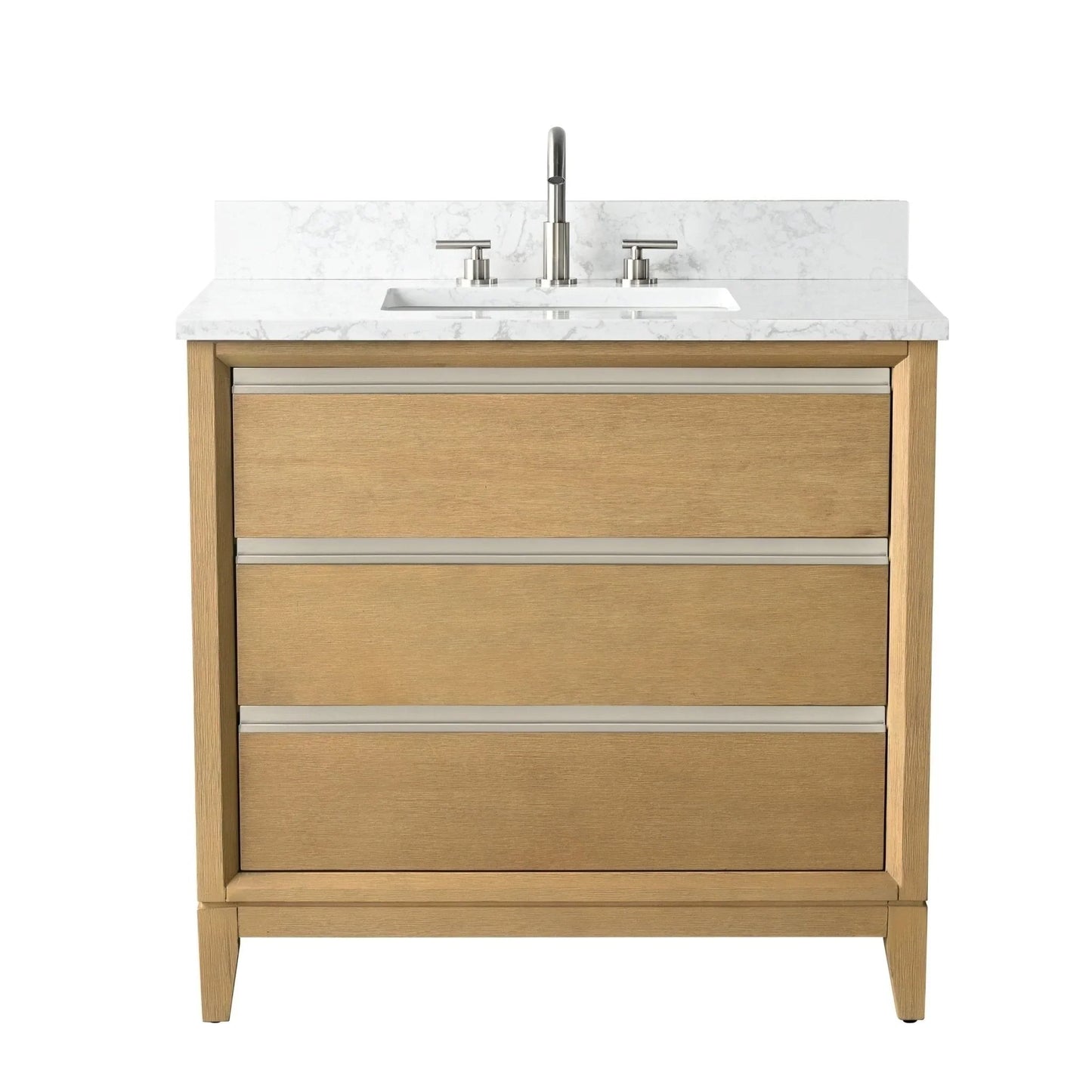 Meuble-lavabo Vanity Art avec évier en céramique et dessus en marbre reconstitué