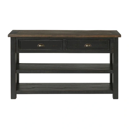 The Gray Barn Downington Table console de canapé à 2 tiroirs en bois massif