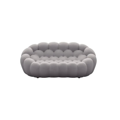 Canapé paresseux courbé 2 places Bubble de forme nid d'abeille avec tissu textile 3D pour salon et appartement