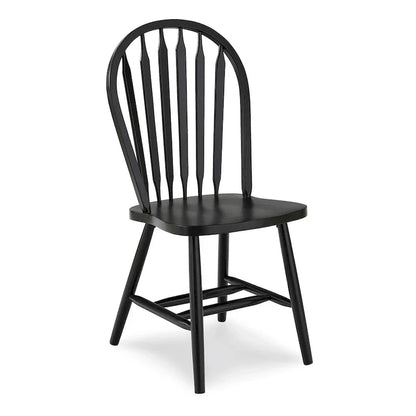 Chaise de salle à manger Windsor Arrowback en bois massif