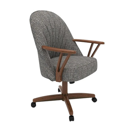 Chaise de salle à manger Caster, finition noyer