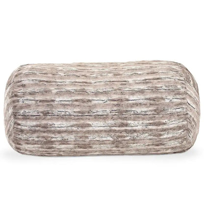 Grand canapé pouf de 7 pieds pour adultes - Luxe fausse fourrure