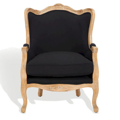 Fauteuil à oreilles Kali Oak en lin naturel - 34Lx34Px40H