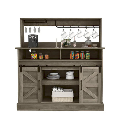 Meuble bas de bar à café Moasis Farmhouse - 38,4 P x 119,9 L x 130,8 H