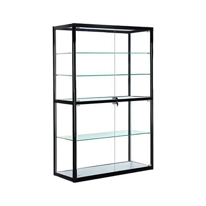 Vitrine rectangulaire contemporaine en verre noir