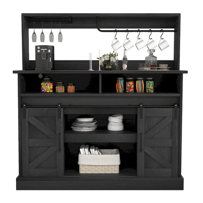 Meuble bas de bar à café Moasis Farmhouse - 38,4 P x 119,9 L x 130,8 H