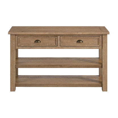 The Gray Barn Downington Table console de canapé à 2 tiroirs en bois massif