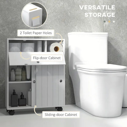 Petit meuble de rangement de salle de bain avec trous pour papier