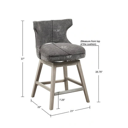 Tabouret de comptoir pivotant à 360 degrés Janet de Madison Park